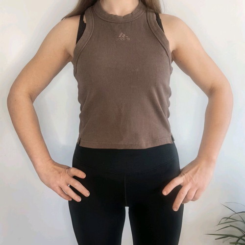 Adidas original women's tank top like new, caramel color, size M