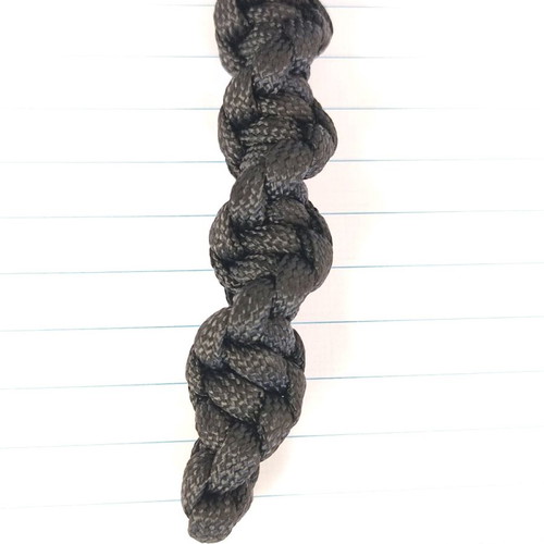Paracord Key Ring Knot Keychain Spiral Black New