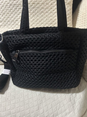 Crossbody bag like new, black with external and internal pockets