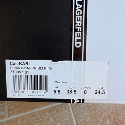 Puma x Karl Lagerfeld athletic shoes used, size 38, white