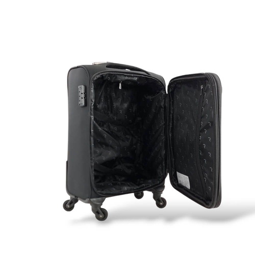 Rain RB2007-20 fabric cabin suitcase new, black