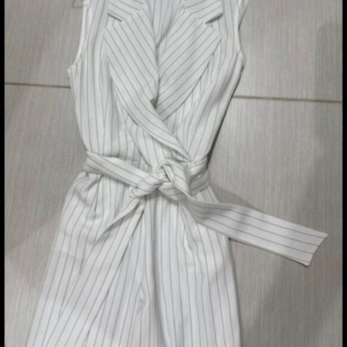 Enzzo one-piece jumpsuit like new, size S, black and white