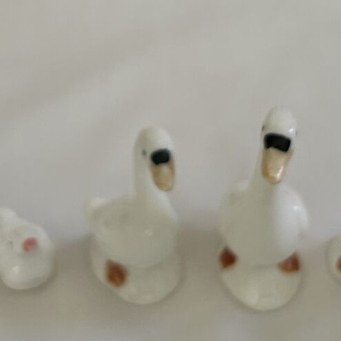 Porcelain bird figurines collection, vintage style