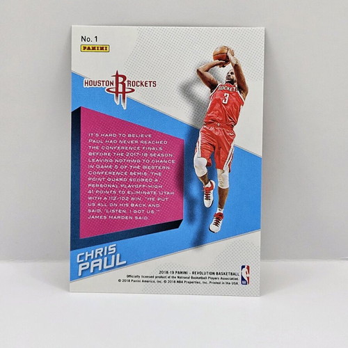 Panini Revolution Chris Paul "Shock Wave" card like new
