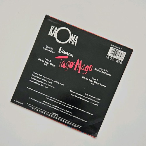 Kaoma Danca Tago Mago 7" vinyl single like new, French edition 1991