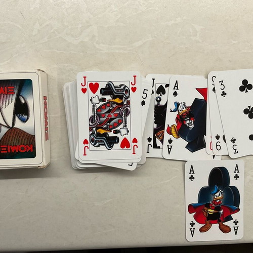 Collectible comic playing cards genuine like new condition