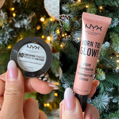 Nyx HD Finishing Powder sealed and Burn to Glow liquid illuminator lightly used