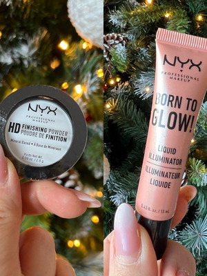 Nyx HD Finishing Powder sealed and Burn to Glow liquid illuminator lightly used