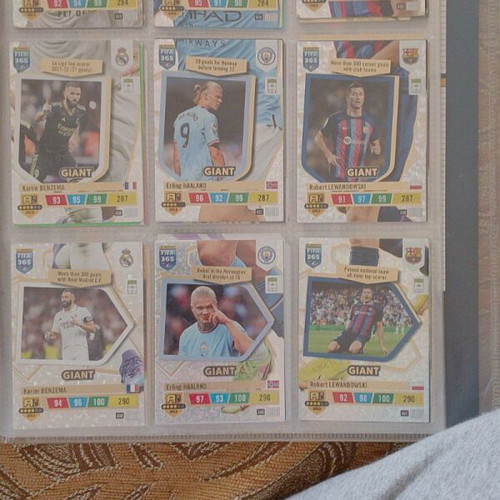 Football player card collection album like new