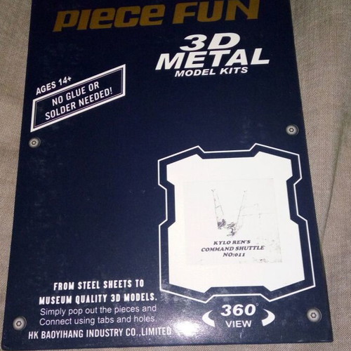 Star Wars Kylo Ren's Command Shuttle 3D Metal Puzzle Model
