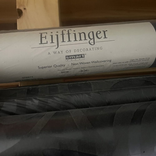 Σετ ταπετσαρίες Eijffinger 6 μαύρες ρολά συν 1 γκρι δώρο καινούργιες