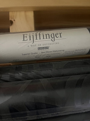 Σετ ταπετσαρίες Eijffinger 6 μαύρες ρολά συν 1 γκρι δώρο καινούργιες