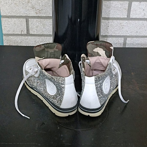 Rollini leather boots like new size 38 with glitter