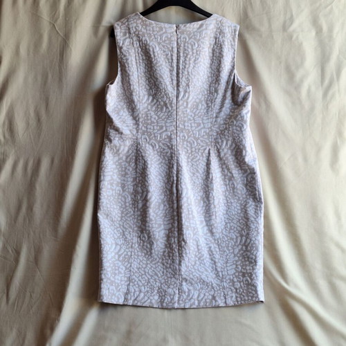 Calvin Klein Embossed Jacquard Mini Dress XL XXL, ecru