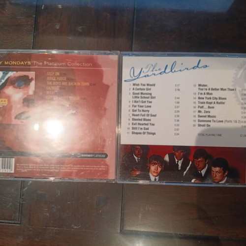 2 CD collections Greatest Hits Happy Mondays and The Yardbirds like new