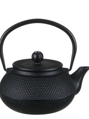 Cast Iron Black Teapot 600 ml New