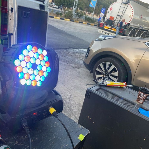 Ρομποτικά Staray ST-1012 Beam-Wash μεταχειρισμένα, πακέτο 4 με κονσόλα DMX