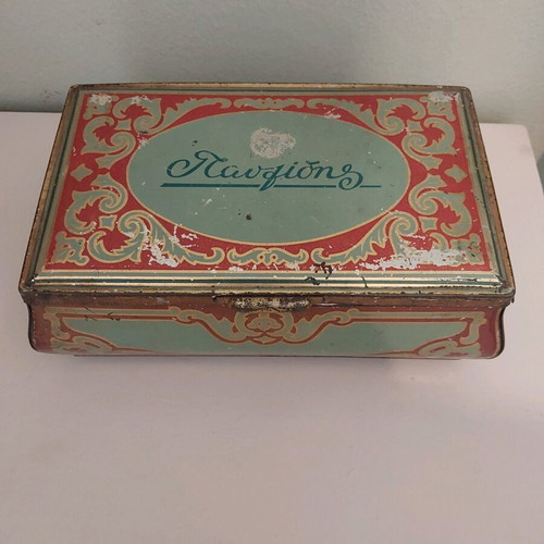 Tin collectible box used