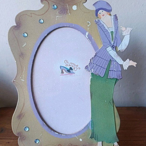 Vintage metal photo frame late 90s new