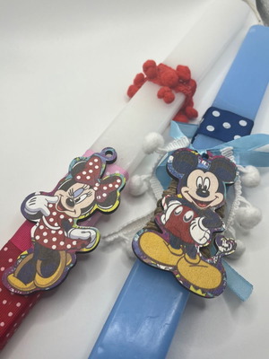 Λαμπάδες χειροποίητες, σετ 2 τεμαχίων