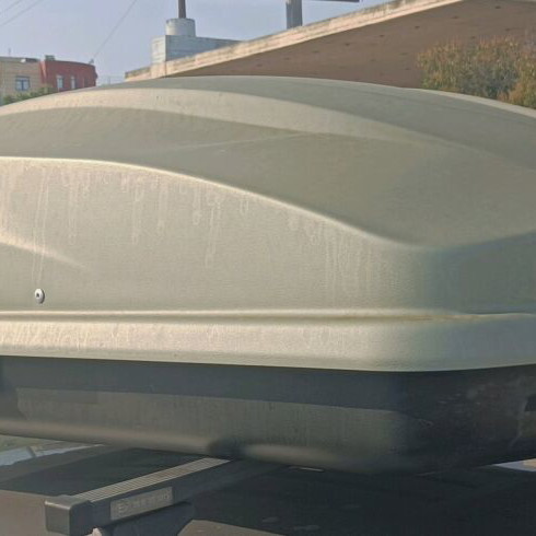 Levup Cube 370L Roof Box used, silver, plastic, right opening