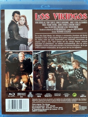 Los Vikingos Blu-ray like new with subtitles