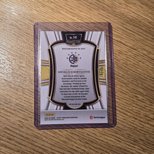 Sofoklis Schortsanitis Euroleague Select 2025-2026 card like new
