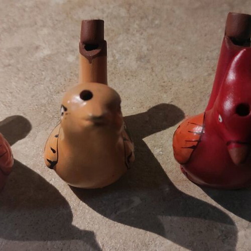 Bird whistles like new, set of 3