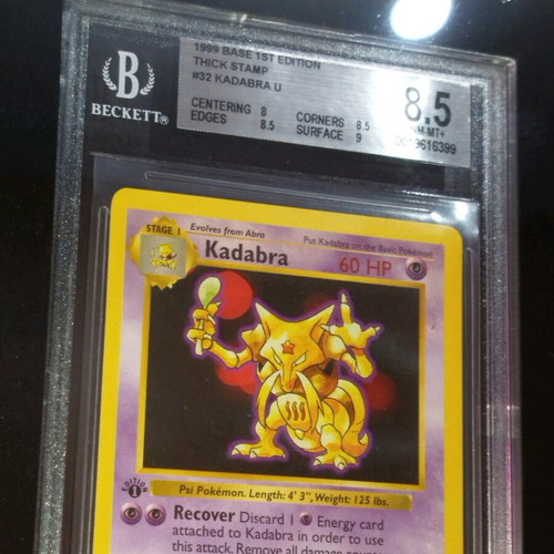 pokemon card pricing website French 32 Kadabra 1st Edition PSA 8 main image 0