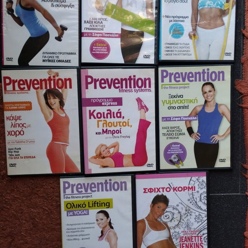Shape fitness DVDs used, pack of 37