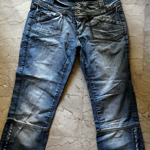BSB cropped blue denim jeans, size M 38 10