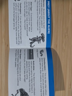 Alien vs Predator The Last of His Clan Nintendo Game Boy εγχειρίδιο οδηγιών