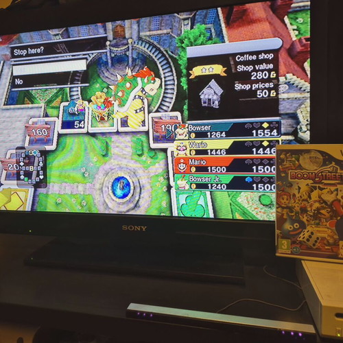Boom Street Nintendo Wii game used with Mario and Dragon Quest characters