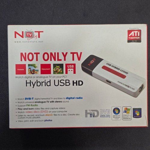 Not Only TV Hybrid USB HD LV5HD tuner used, complete set