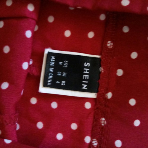 Skort polka dot red/burgundy new, size M 38 10