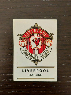 Liverpool England genuine Panini rare sticker 1975