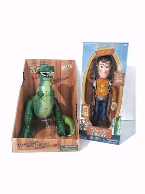 Woody & Rex Toy Story authentic interactive Disney figures new