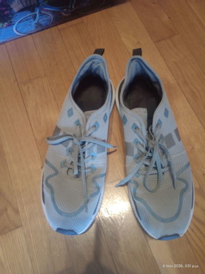 Silver Crest men's athletic shoes used, size 45, blue and white