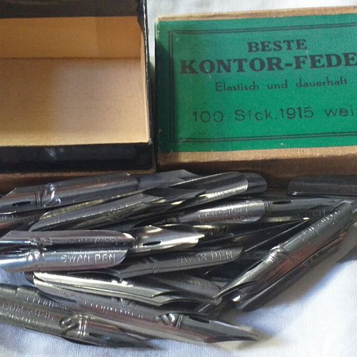 Collectible pen nibs like new, 96 pieces
