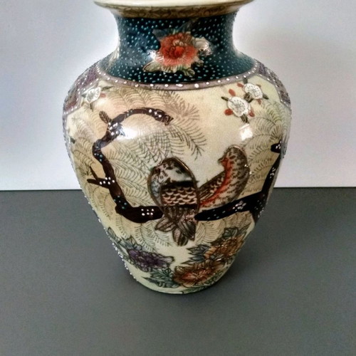 Royal Satsuma vases used, pack of 3, height 23 cm