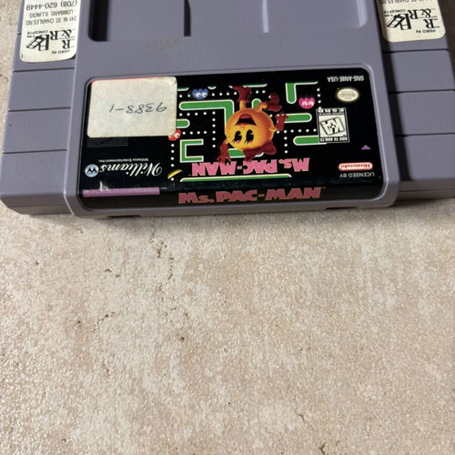 Ms Pac-Man Super Nintendo SNES game, American