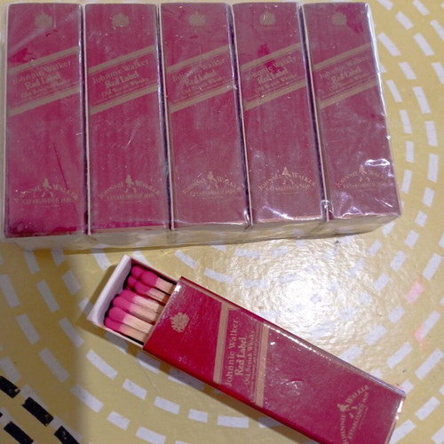Johnny Walker Red Label collectible matchboxes new, pack of 6