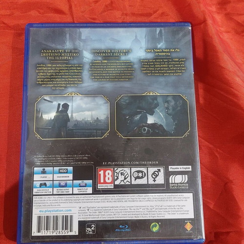 The Order 1886 PlayStation 4 game like new