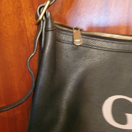 Gucci bag print half moon hobo like new, black shoulder