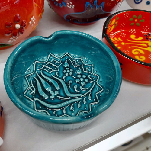 Small ceramic ashtray handmade new