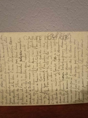 Old French postcards used