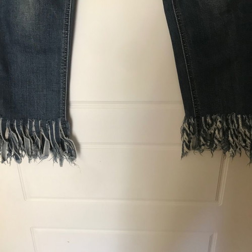 Jean pants medium like new with unique hems Wolbar