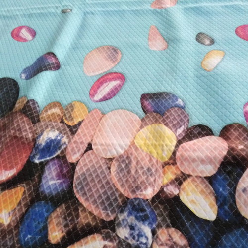 Italian summer blanket 2.50x2.60 decorated with pebbles