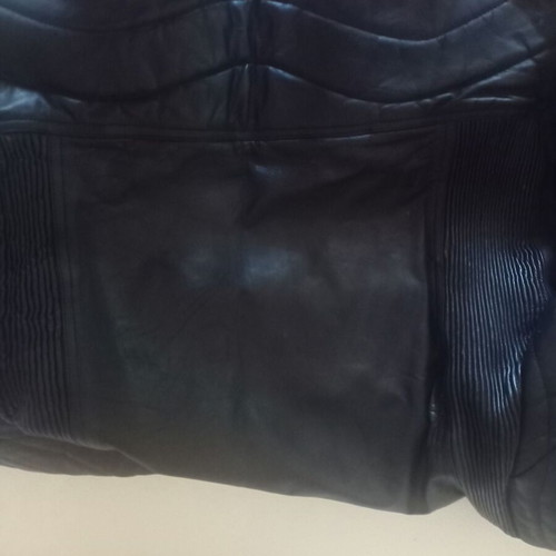 Leather motorcycle jacket XL black like new