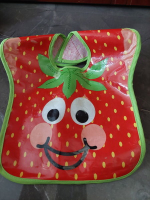 Waterproof baby bib with strawberry design new
